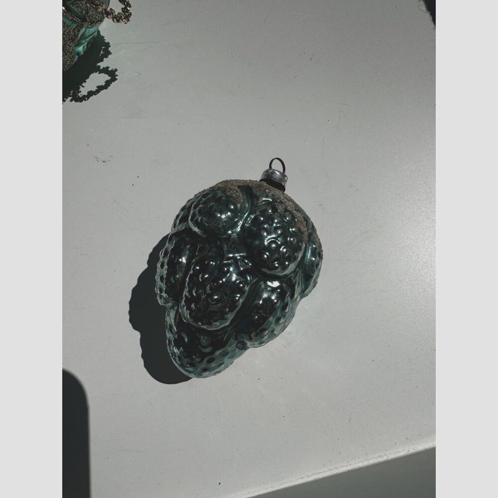 Stunning antique West Germany Christmas ornament pine cone